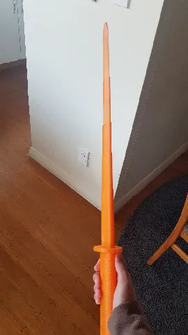 3D Printed Expandable Katana – Telescoping Toy Sword